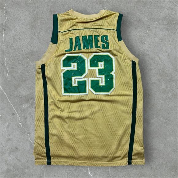 Nike Lebron James Highschool Irish Jersey LARGE - Picture 1 of 7